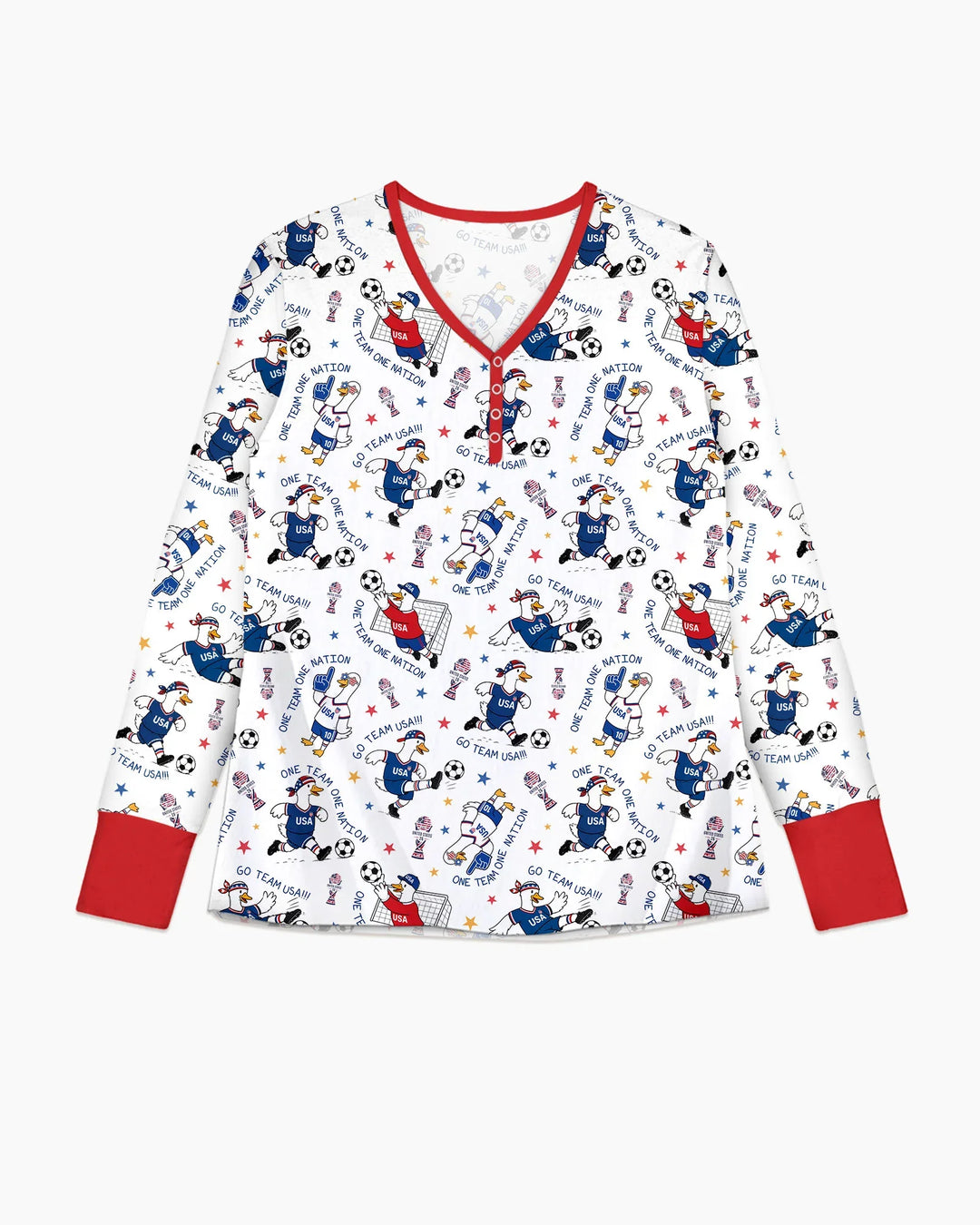 USA Soccer Goose Family Matching Bamboo Women Pajama Set
