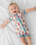 Retro Halloween Potions Bamboo Shorty Zippy