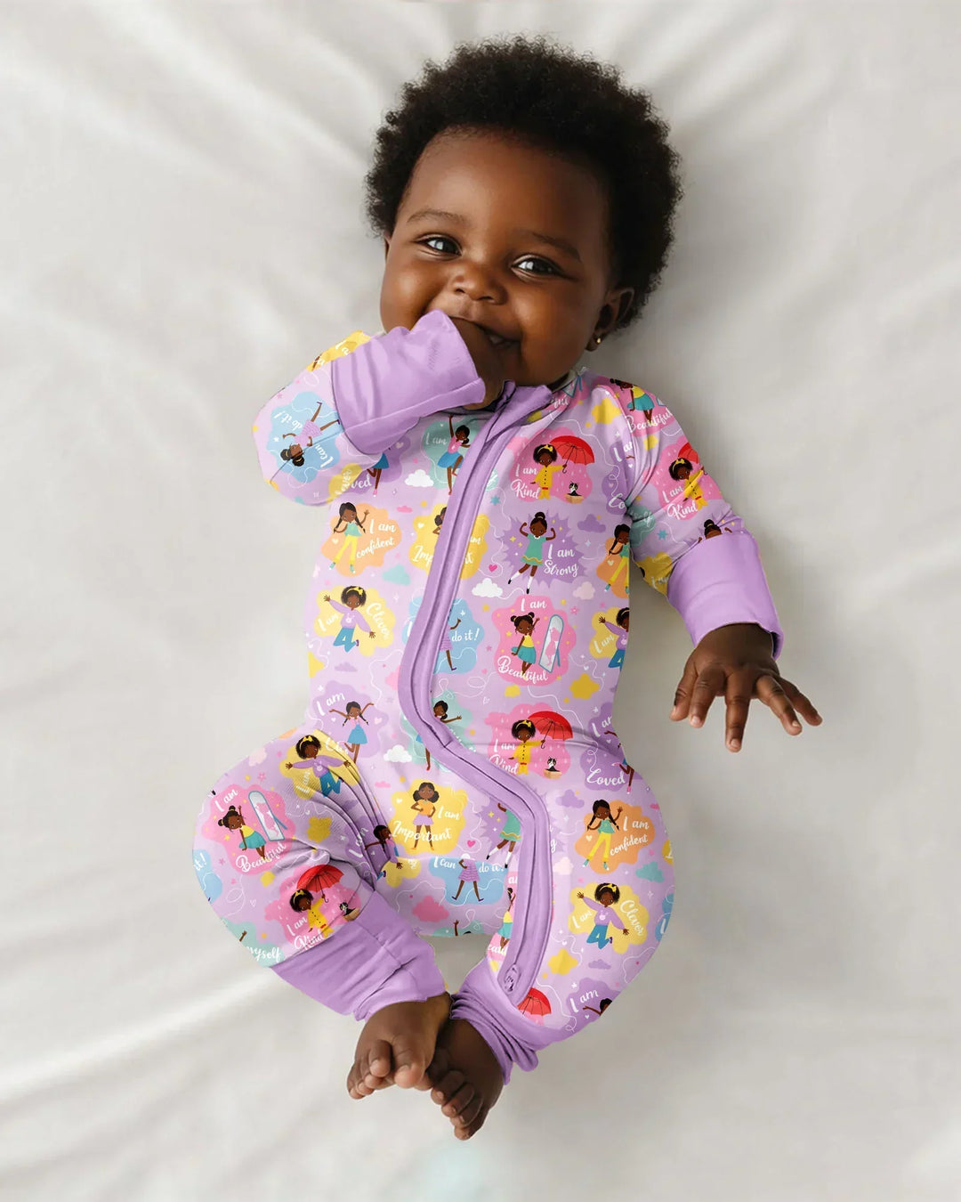 African American Girl I Am Loved Bamboo Convertible Zippy