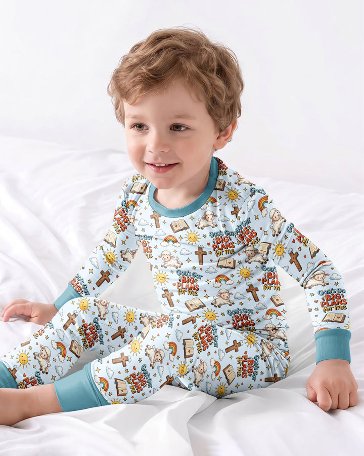 God's Got Big Plans For Me Bamboo Two Piece Long Sleeve Pajama Set