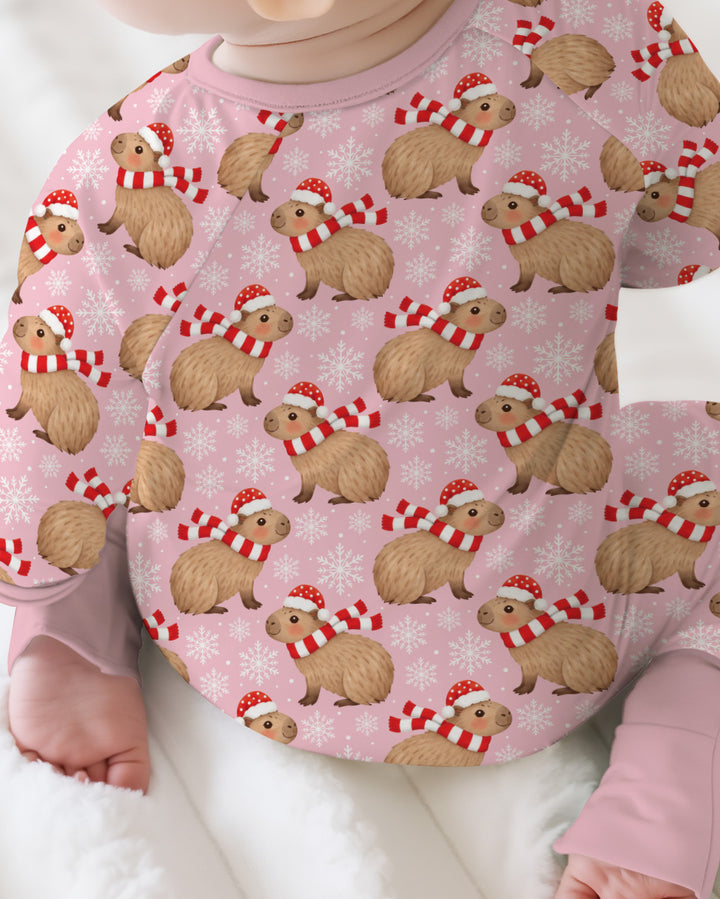 Holiday Capybaras Bamboo Convertible Zippy