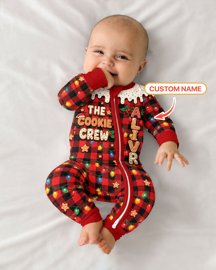 The Cookie Crew Custom Gingerbread Letter Bamboo Convertible Zippy