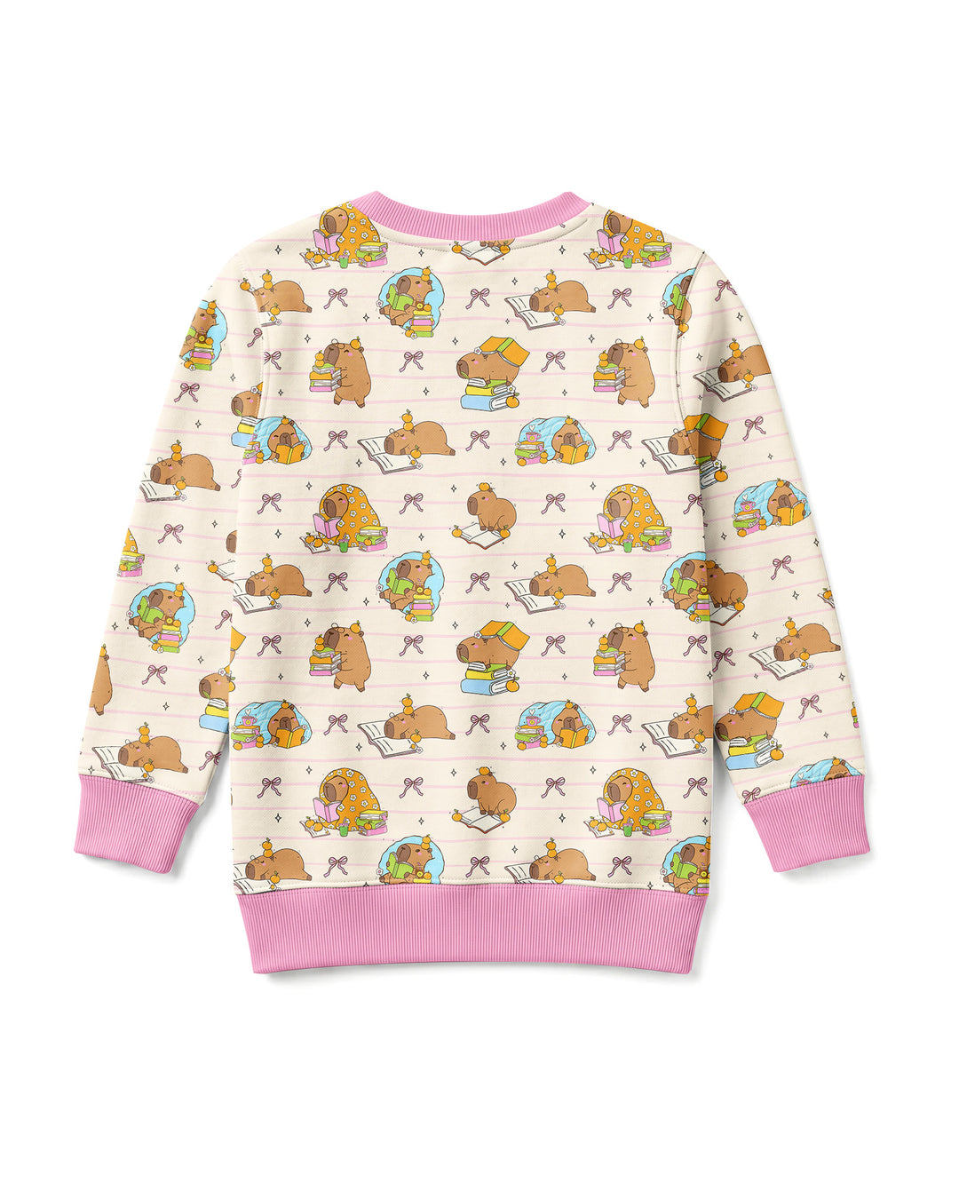 Sweet Study Capy Bamboo Crewneck Sweatshirt