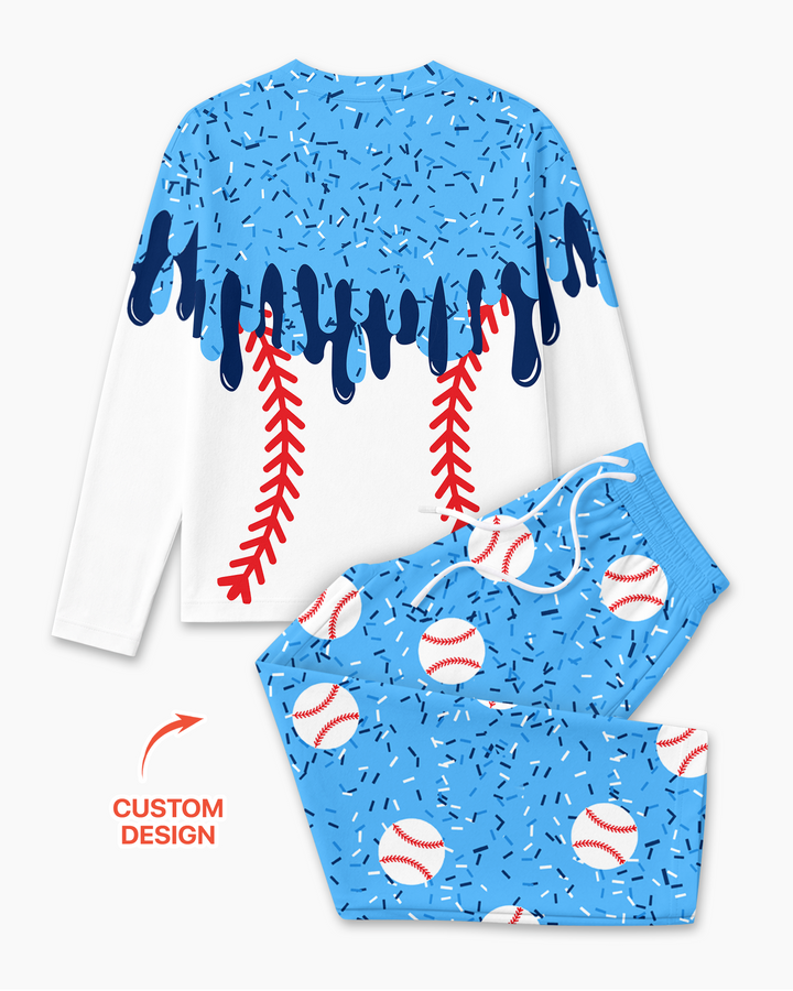 Icecream Drip Scale Bamboo Men's Pajama Set
