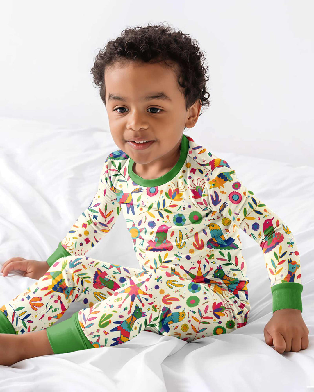 Template Bamboo Two Piece Long Sleeve Pyjamas Set