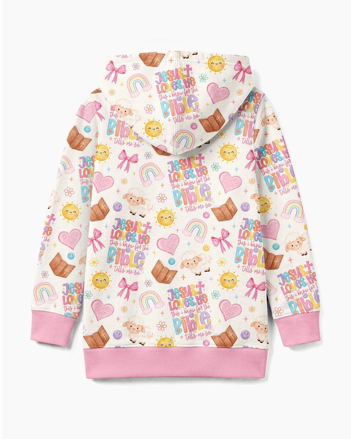 Jesus Loves Me This I Know Bamboo Zip Hoodie
