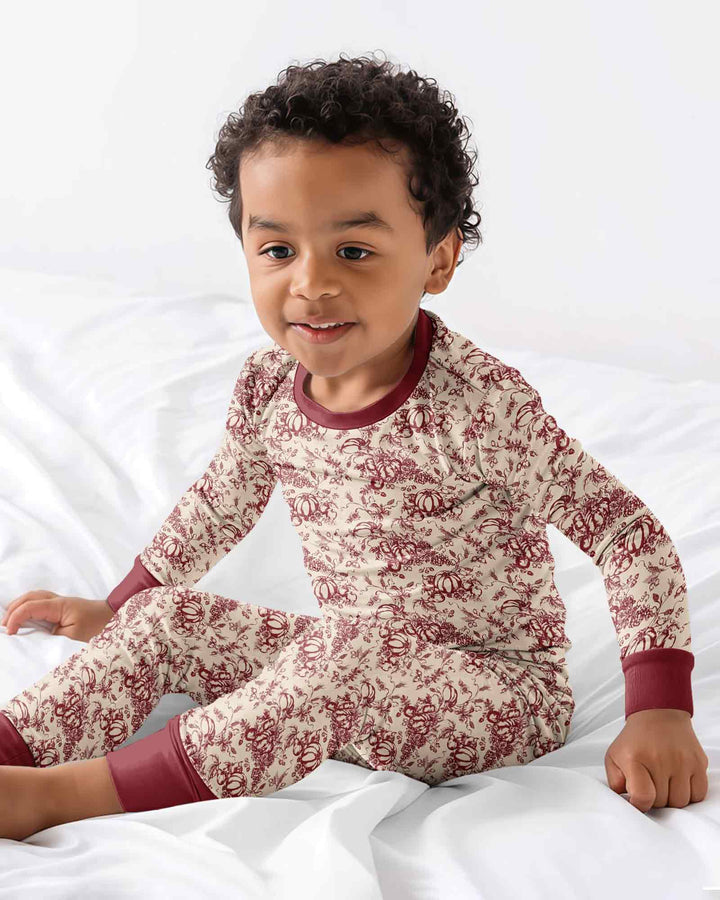 Template Bamboo Two Piece Long Sleeve Pyjamas Set
