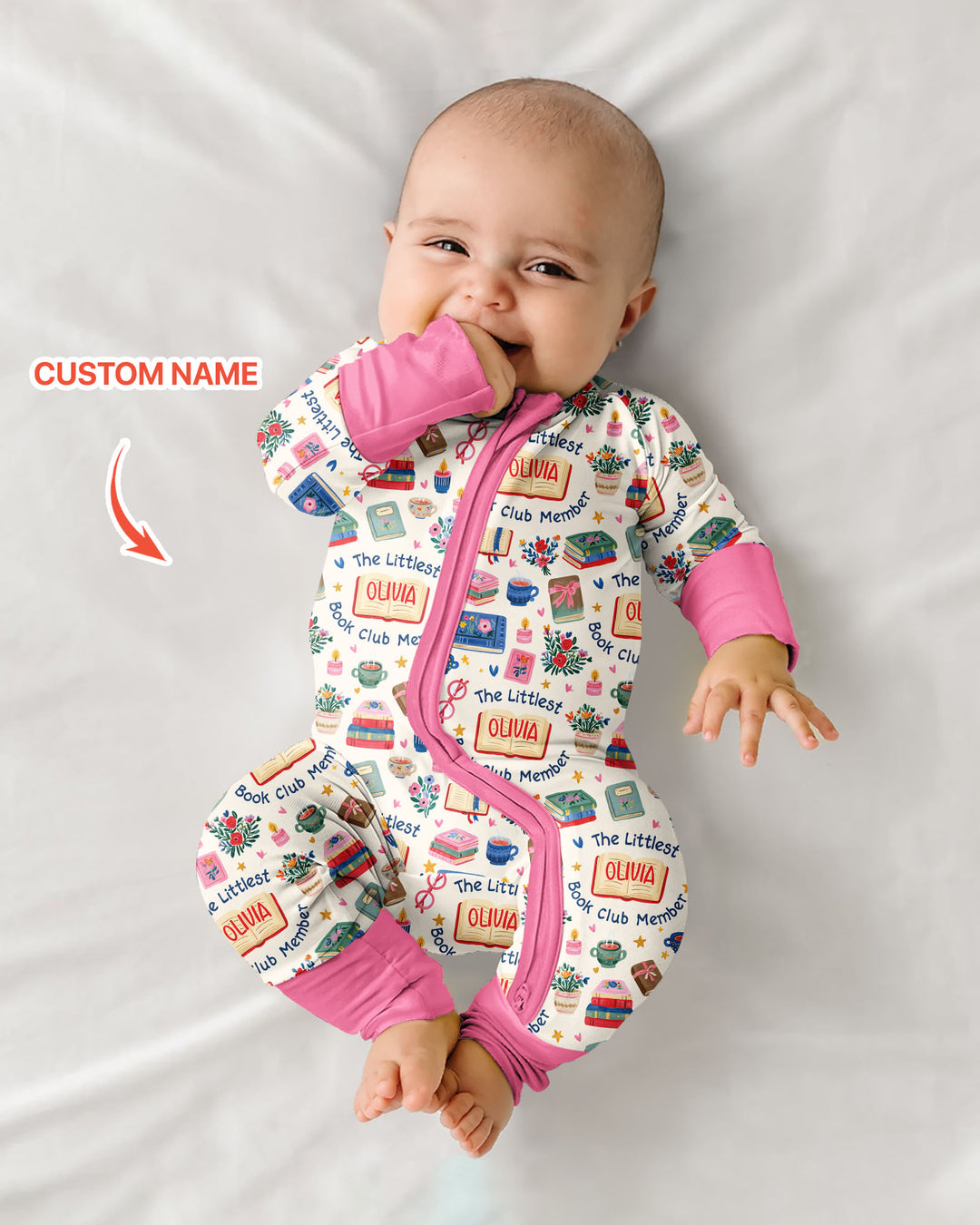 The Littlest Book Club Member Custom Name Bamboo Convertible Zippy