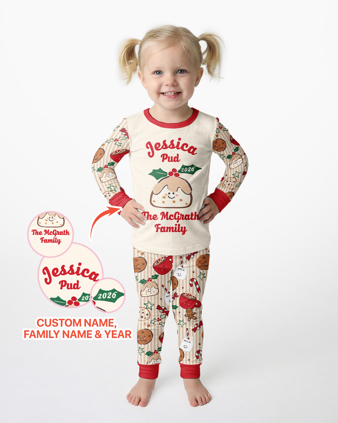 My Little Pudding Bamboo Two Piece Long Sleeve Pajama Set