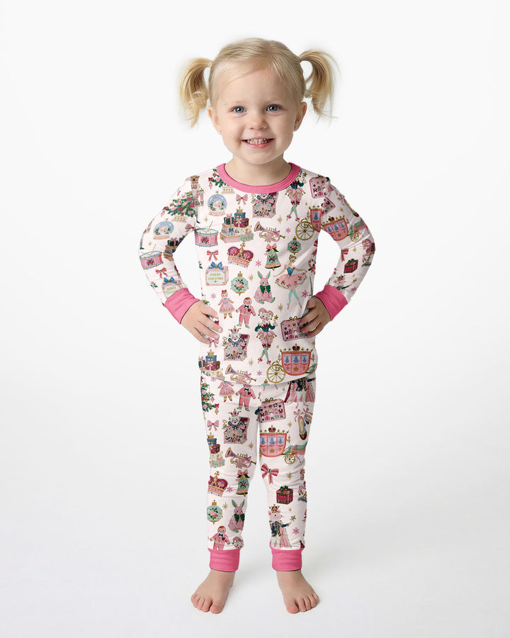 Nutcracker Christmas Bamboo Two Piece Long Sleeve Pajama Set