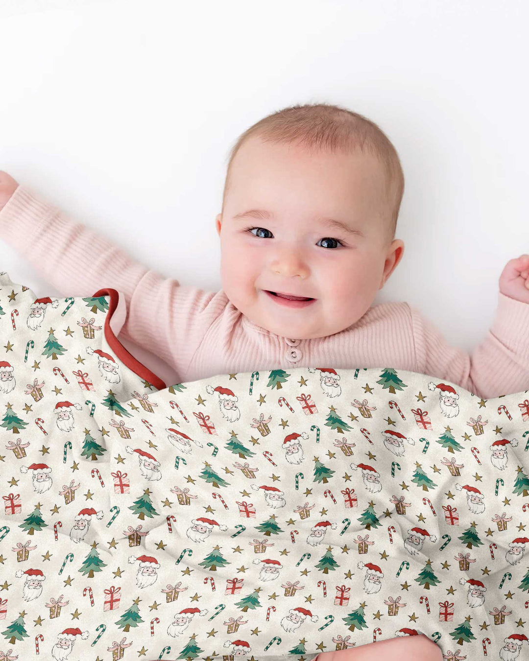 Snowy Santa Bamboo Blanket