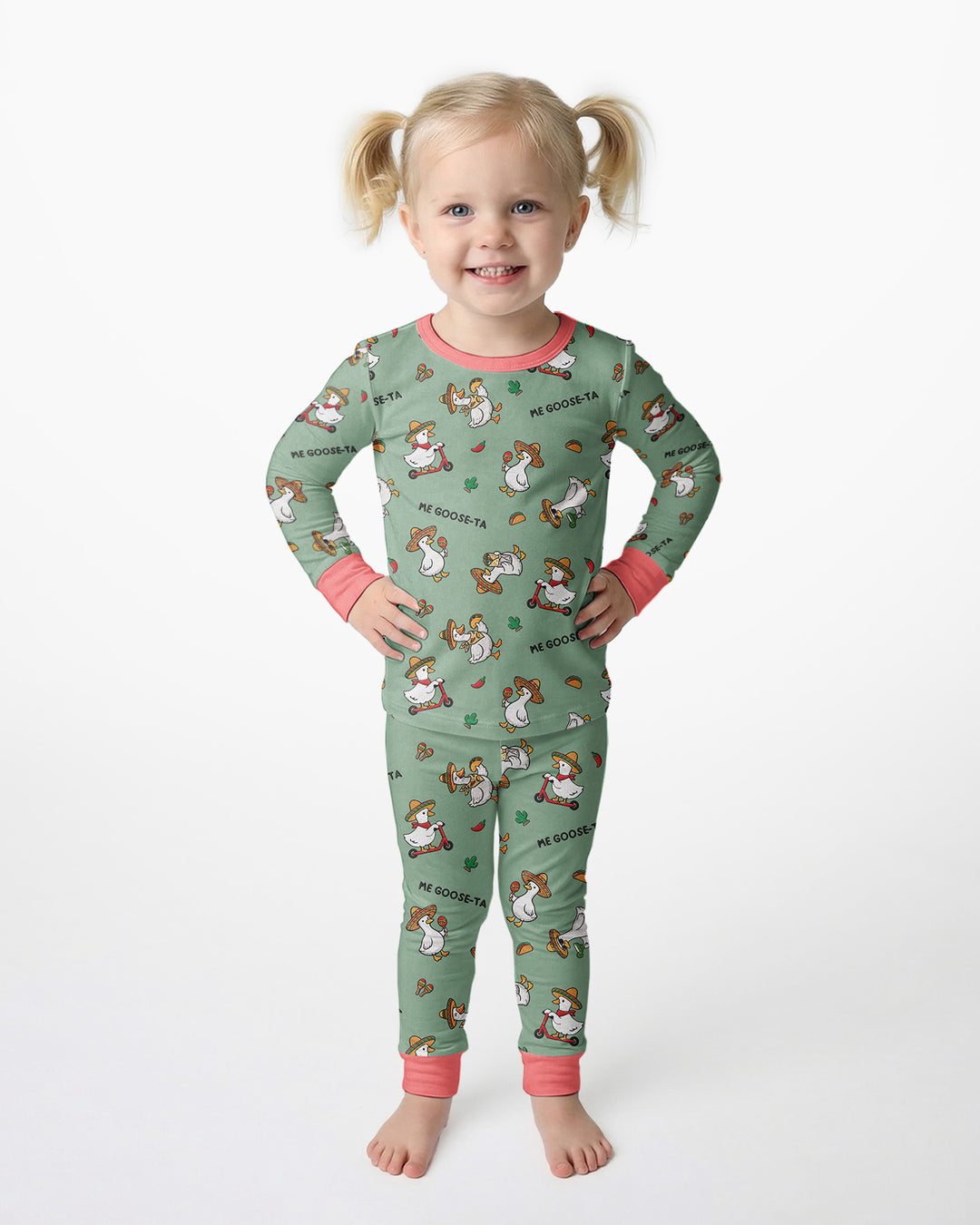 Me-Goose-Ta Bamboo Two Piece Long Sleeve Pajama Set