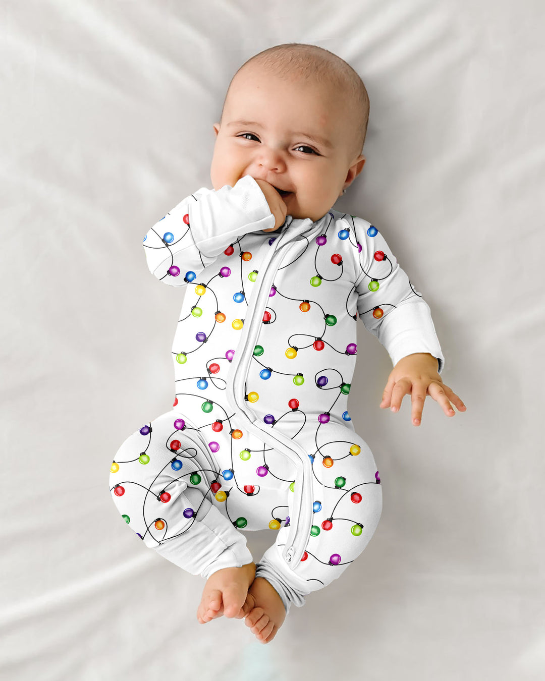 Baby's First Christmas Lights Pyjamas - Colorful & Cozy