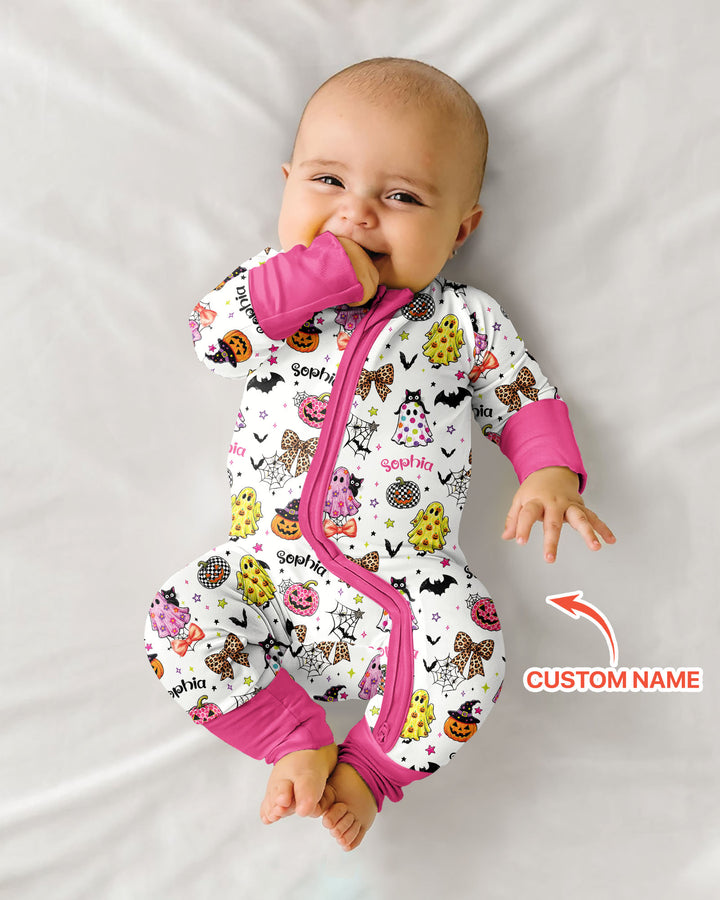 Custom Name Coquette Summerween Bamboo Convertible Zippy