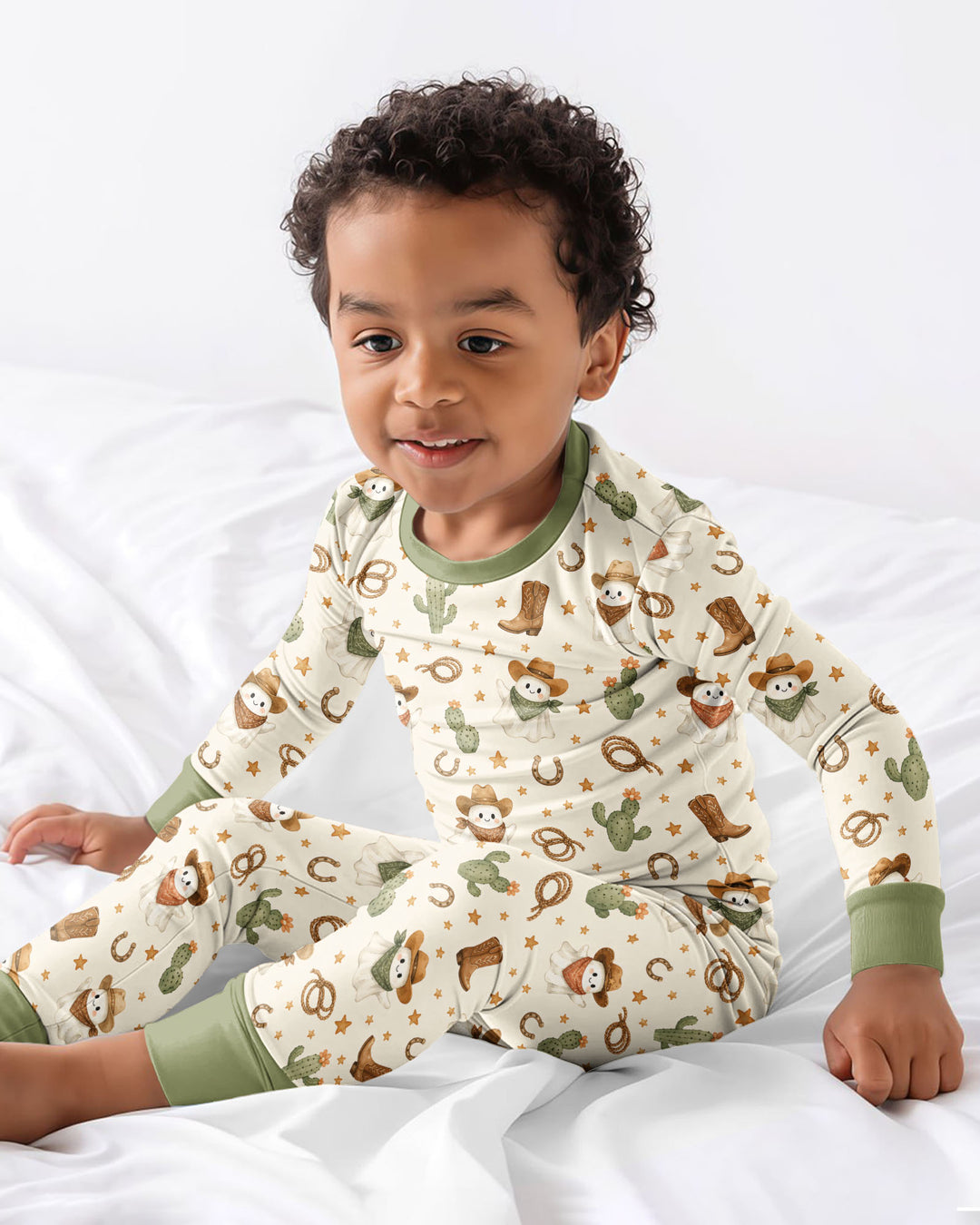 Template Bamboo Two Piece Long Sleeve Pyjamas Set