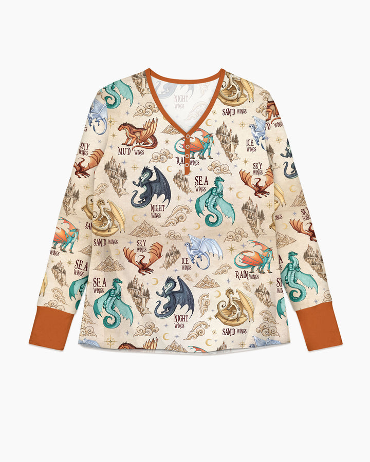 Elemental Dragons Bamboo Women Pajama Set