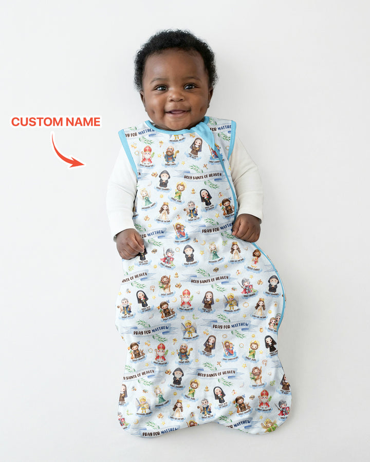 Holy Saints of Heaven Custom Name Bamboo Sleep Bag