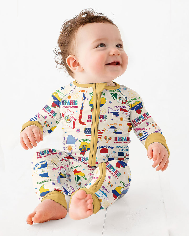Hispanic Heritage Month Country Flags Bamboo Convertible Zippy