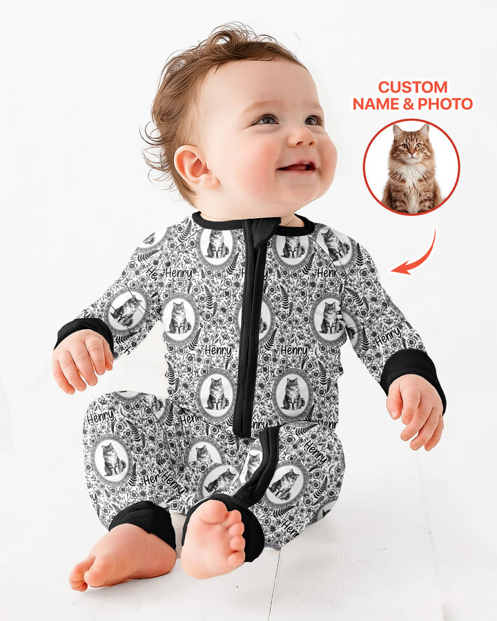 Custom Pet Photo Chinoiserie Garden Bamboo Convertible Zippy