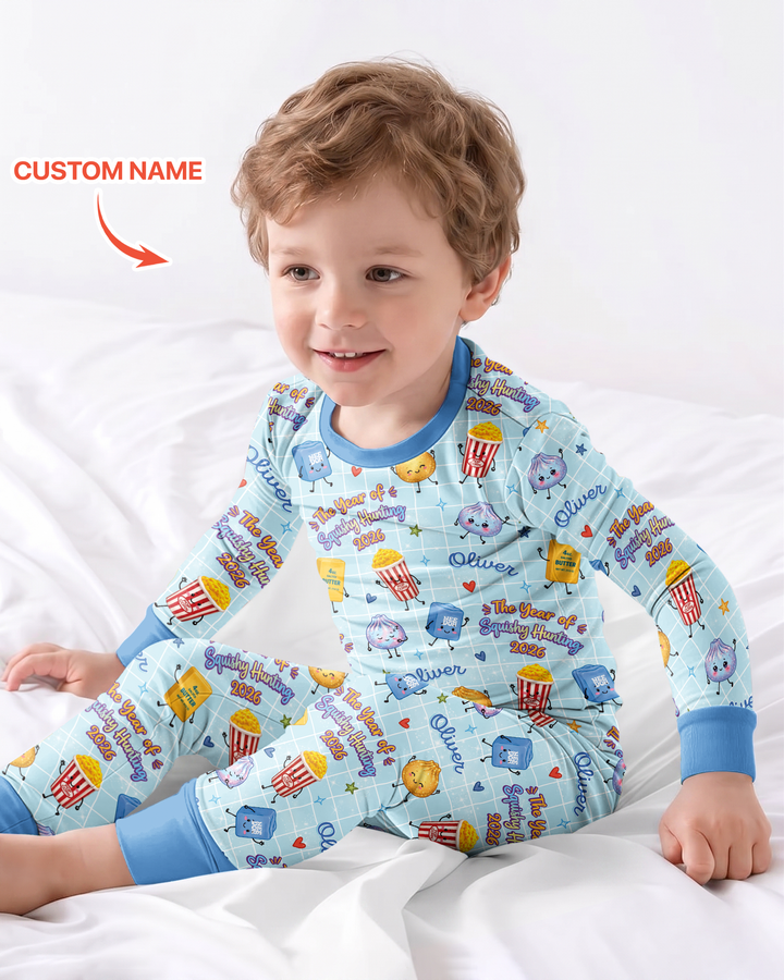 The Year of Squishy Hunting Bamboo Two Piece Long Sleeve Pajama Set