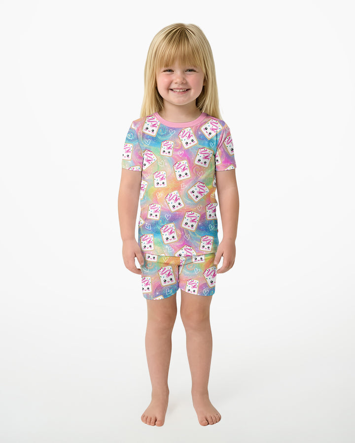 Template Bamboo Two Piece Short Sleeve Shorts Pyjamas Set