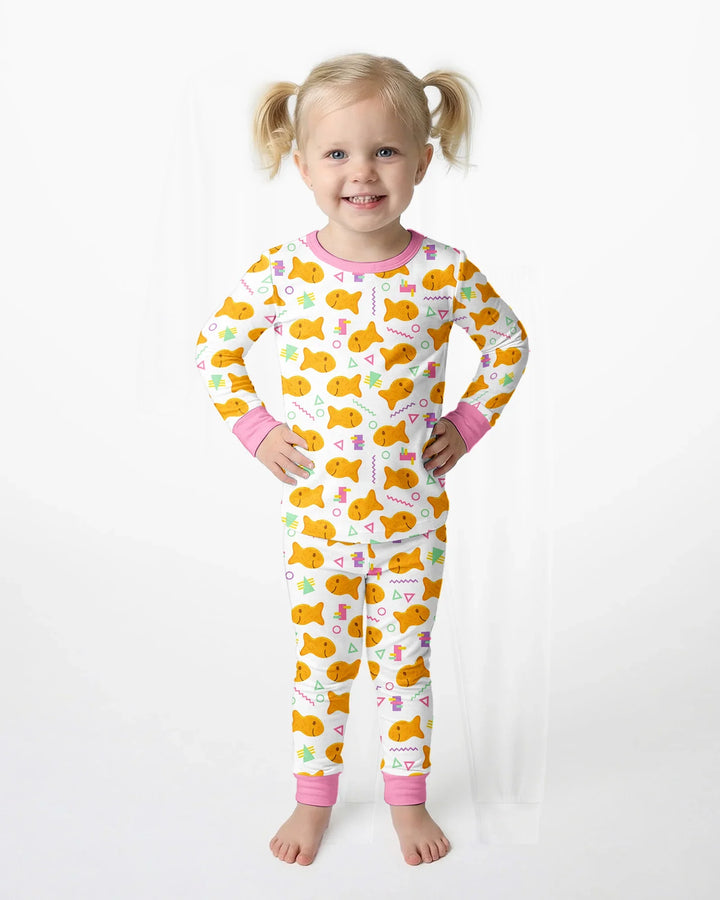 Template Bamboo Two Piece Long Sleeve Pyjamas Set