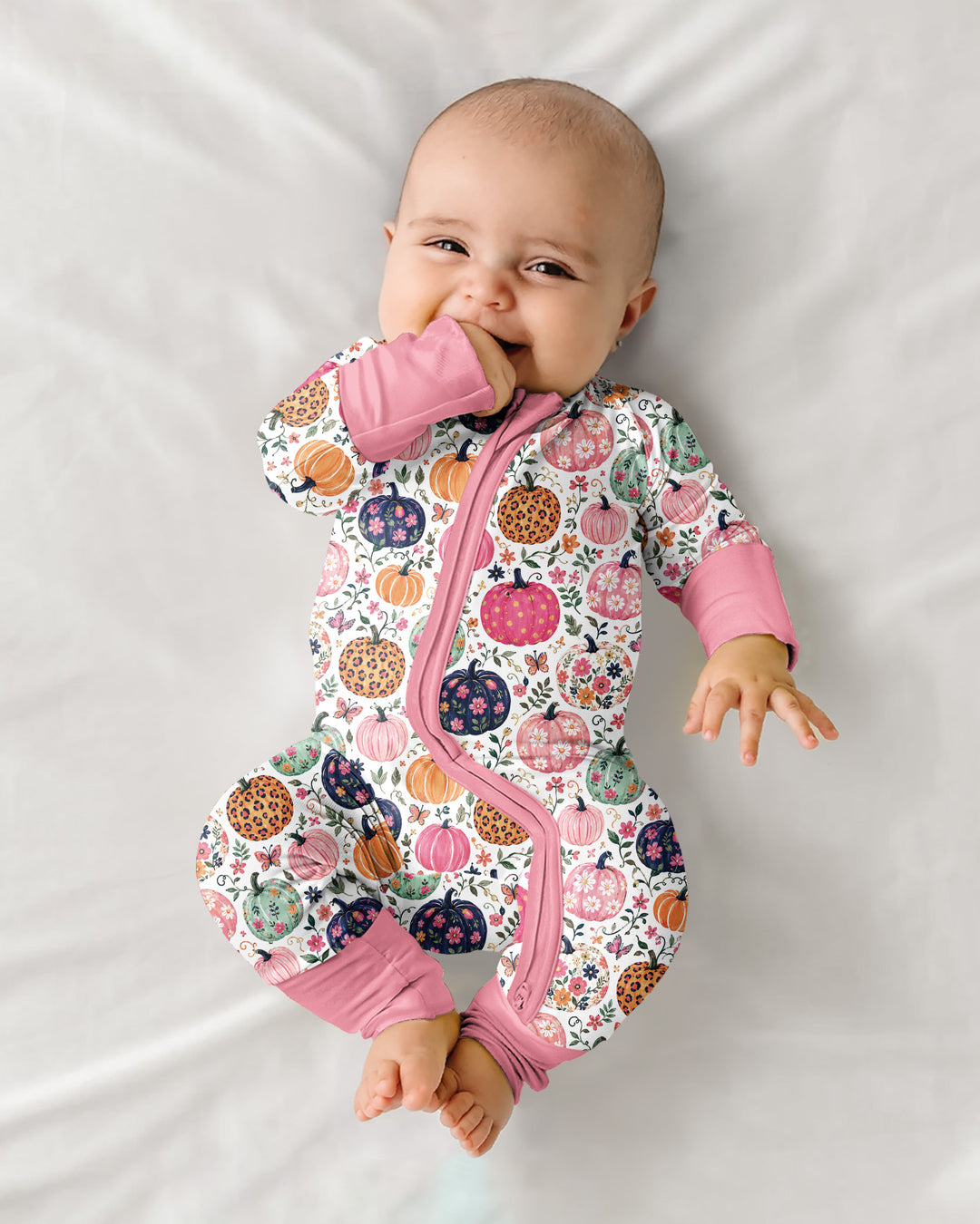 Floral Pumpkin Bamboo Convertible Zippy