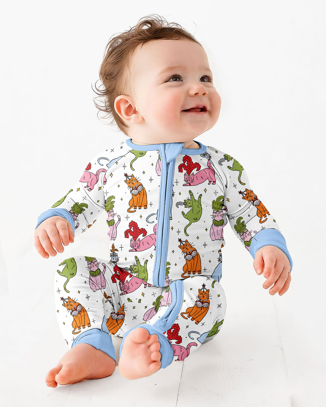 Whimsical Cats Bamboo Convertible Zippy