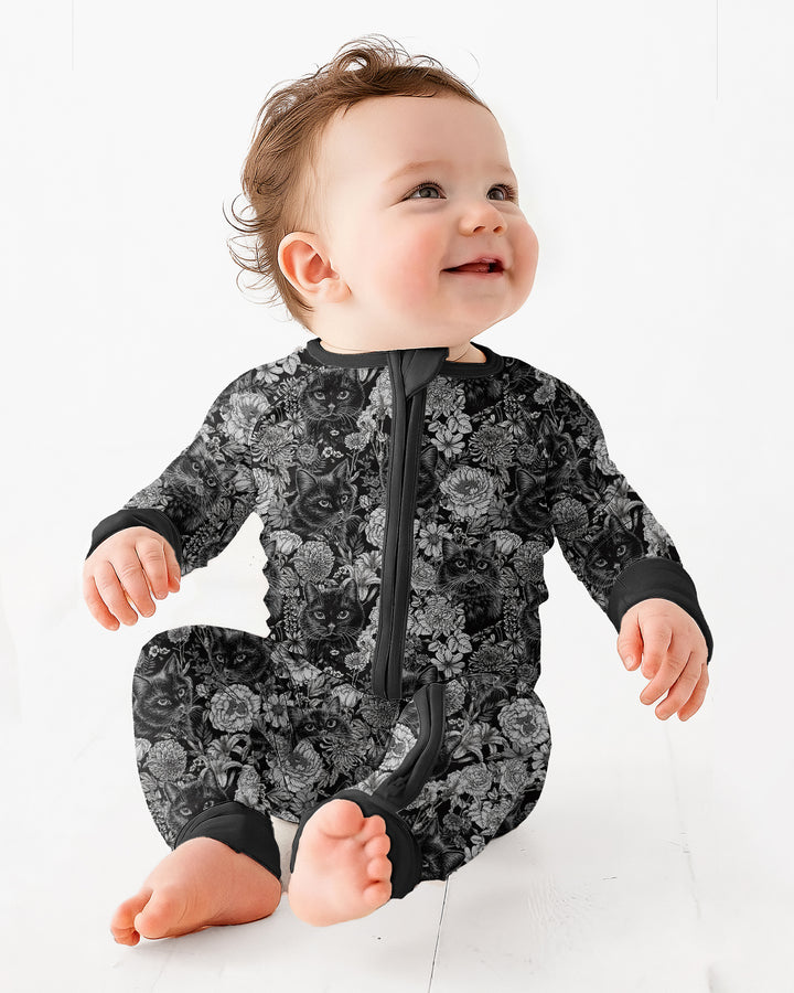 Midnight Cat Garden Bamboo Convertible Zippy
