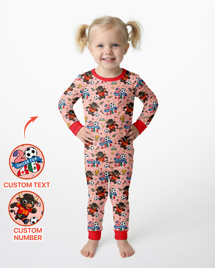 We Are The Champions Soccer Cup 2026 Bamboo Two Piece Long Sleeve Pajama Set