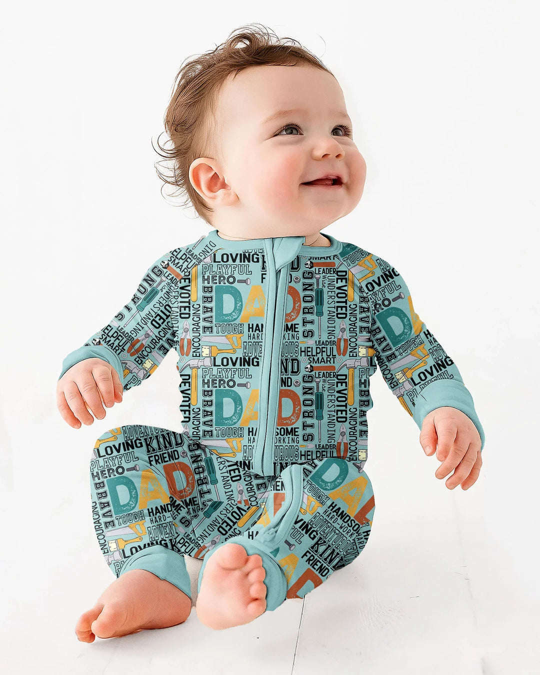 Dad Word Collage Bamboo Convertible Zippy