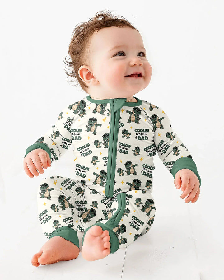 Cool Dino Daddy & Me Matching Bamboo Convertible Zippy