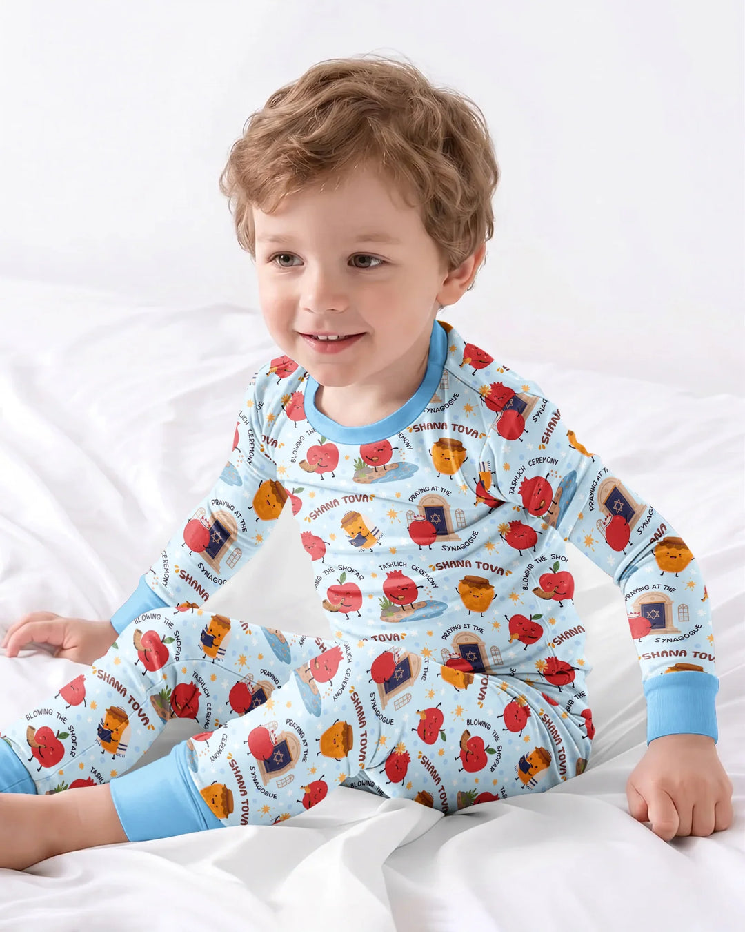 Template Bamboo Two Piece Long Sleeve Pyjamas Set