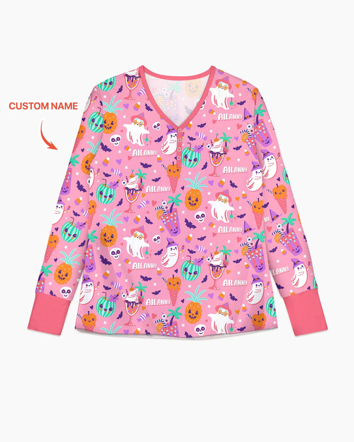 Summerween Doodles Bamboo Women Pajama Set