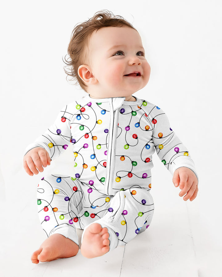 Baby's First Christmas Lights Pyjamas - Colorful & Cozy