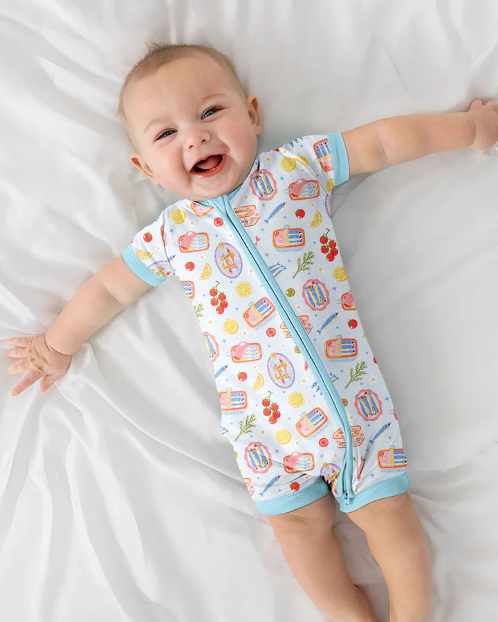 Preppy Sardines Bamboo Shorty Zippy