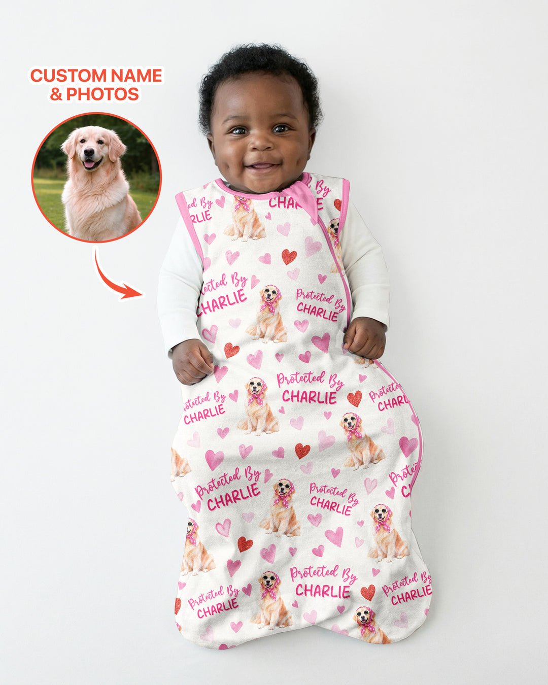 Pink Glam Dog Bamboo Sleep Bag
