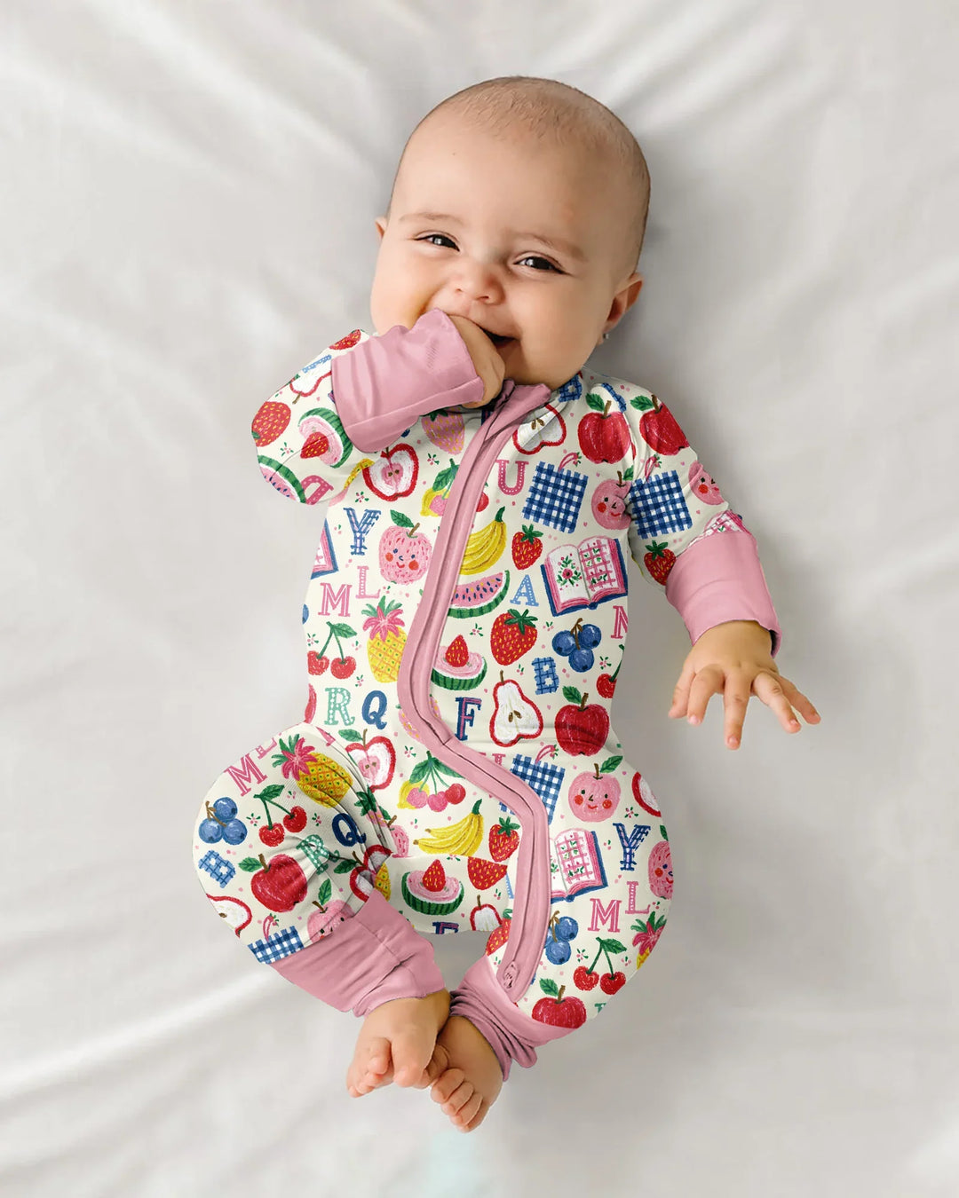 Back To School Fruit Alphabet Bamboo Convertible Zippy