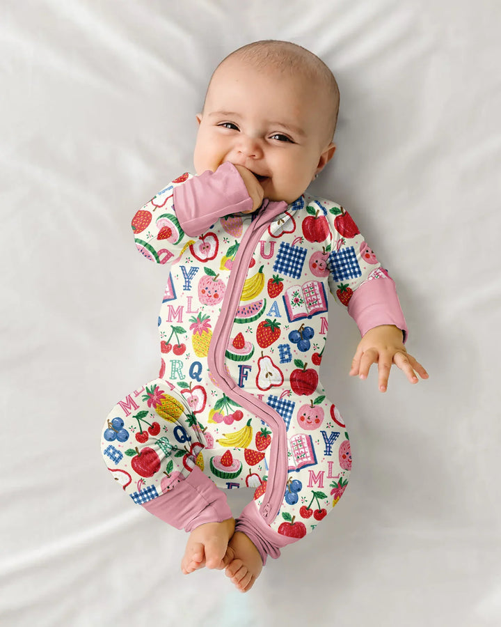 Back To School Fruit Alphabet Bamboo Convertible Zippy