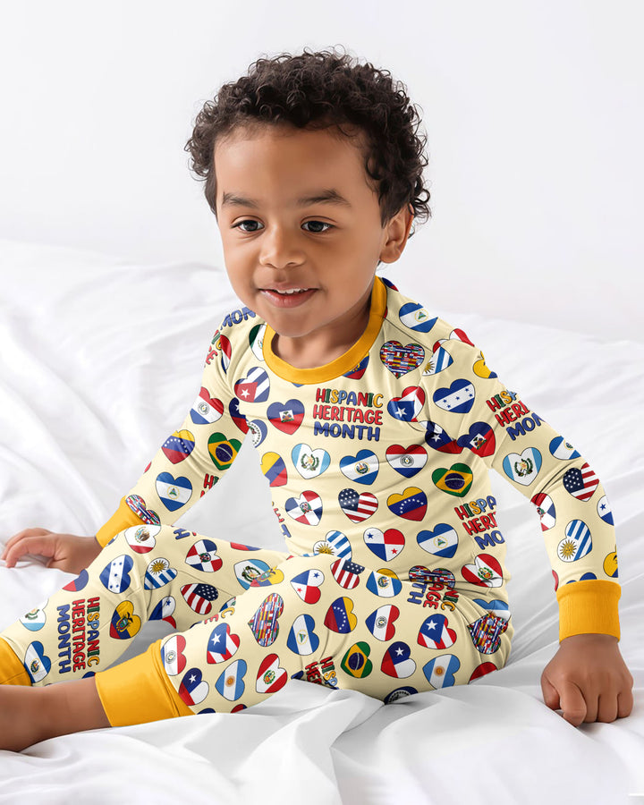 Template Bamboo Two Piece Long Sleeve Pyjamas Set