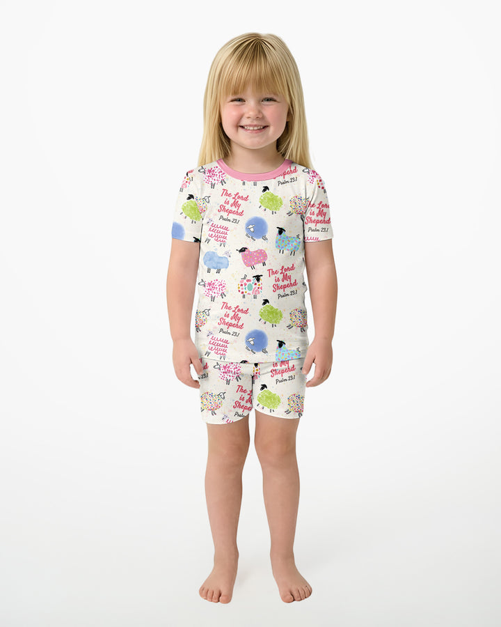 Template Bamboo Two Piece Short Sleeve Shorts Pyjamas Set