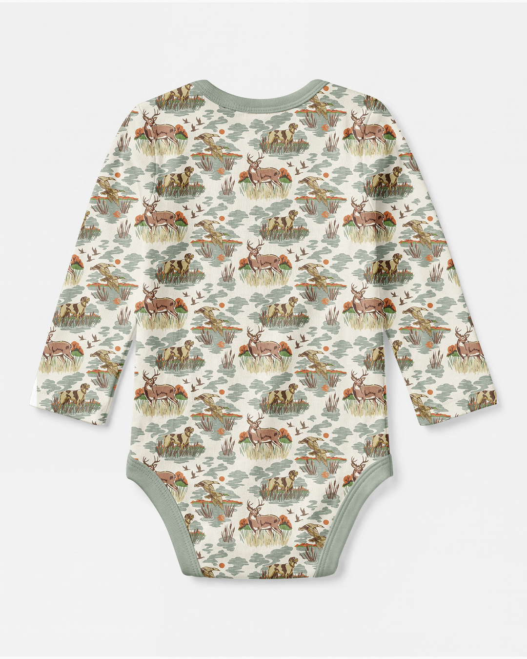 Vintage Hunting Season Daddy& Me Matching Bamboo Bodysuit