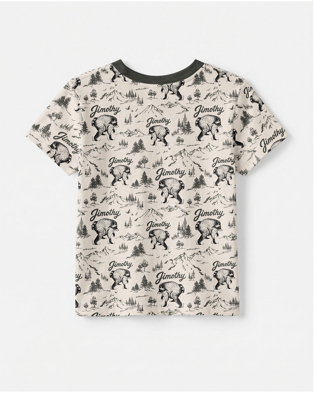 Vintage Jimothy Racoon Family Matching Bamboo Crewneck T-Shirt