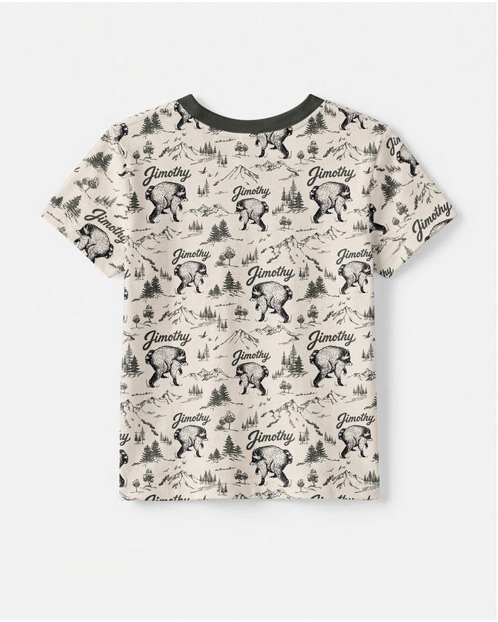 Vintage Jimothy Racoon Family Matching Bamboo Crewneck T-Shirt