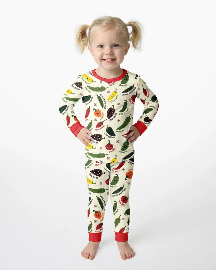 Template Bamboo Two Piece Long Sleeve Pyjamas Set