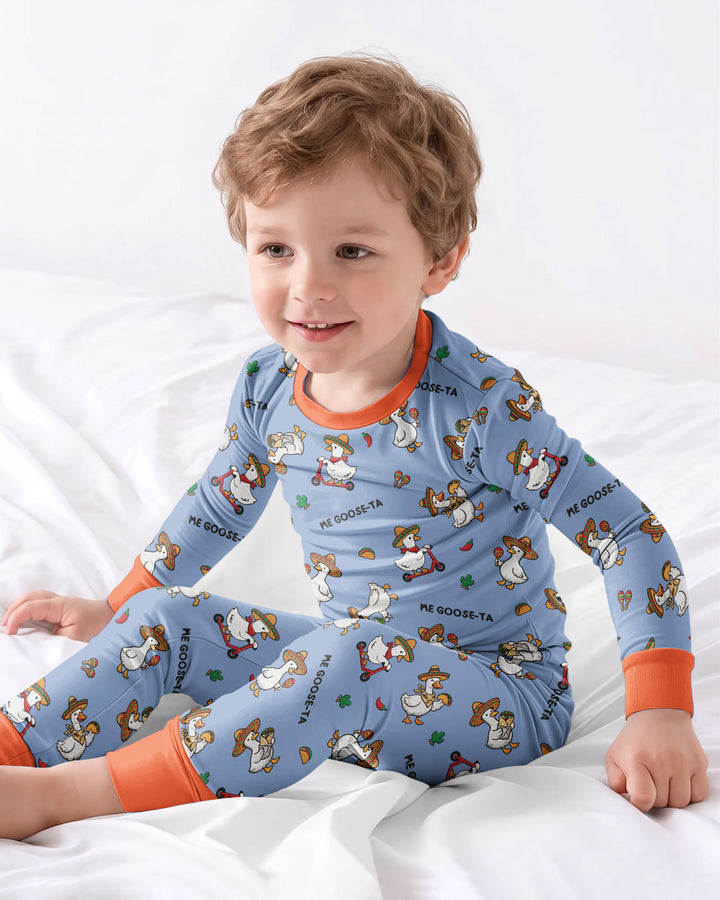 Me-Goose-Ta Bamboo Two Piece Long Sleeve Pajama Set