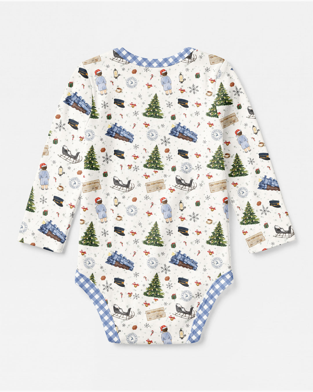 Custom Name North Pole Adventure Bamboo Bodysuit