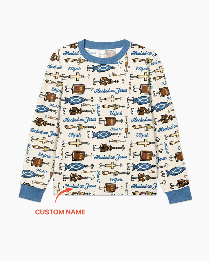Hooked On Jesus Bamboo Men's Pajama Set