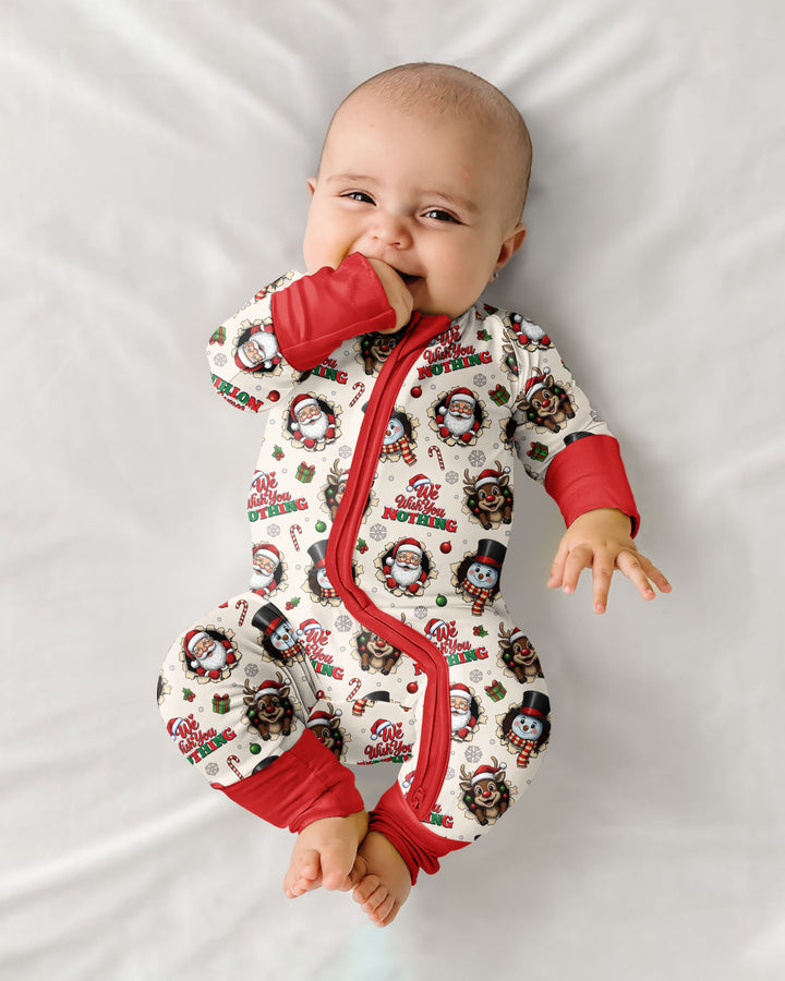 Funny Butt Christmas Squad Bamboo Convertible Zippy