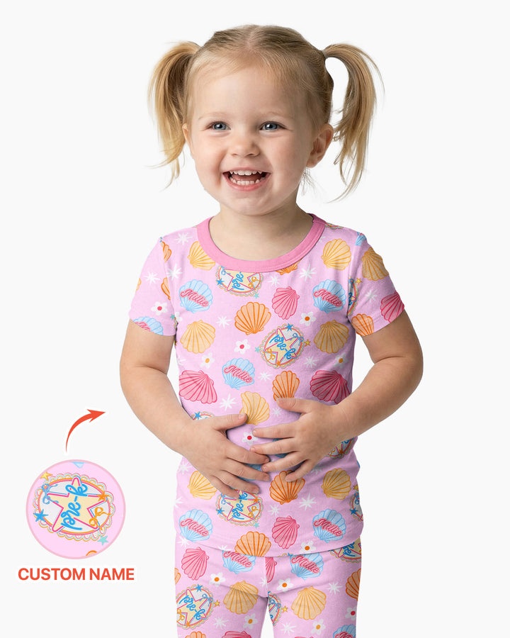 CUSTOM Template Bamboo Two Piece Short Sleeve Pyjamas Set